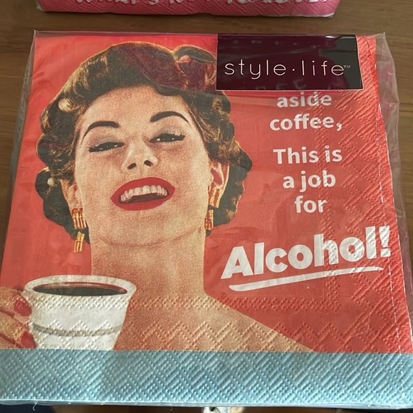 StyleLife 5 packs of Wine Napkins - Picture 6 of 11